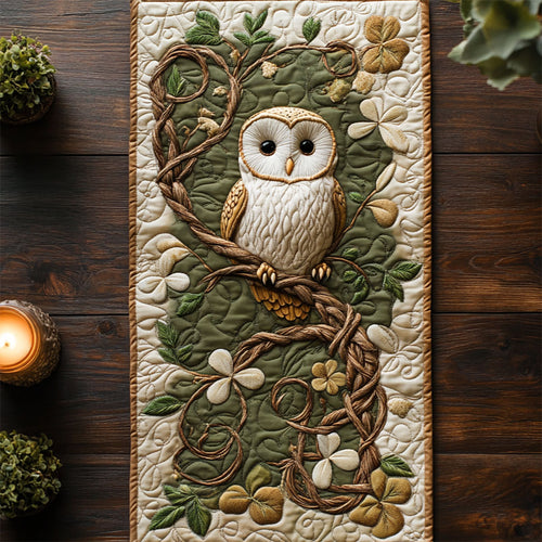 Owl In Celtic WY2404033CL Quilted Table Runner
