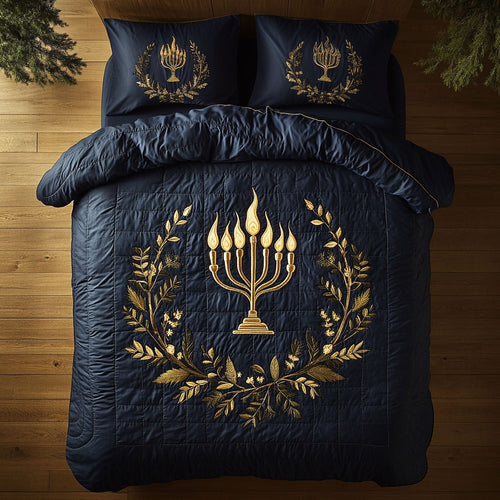Hanukkah Flame Tapestry WN1407020CL Duvet Cover Set