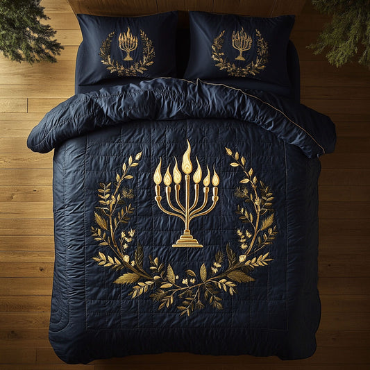Hanukkah Flame Tapestry WN1407020CL Duvet Cover Set