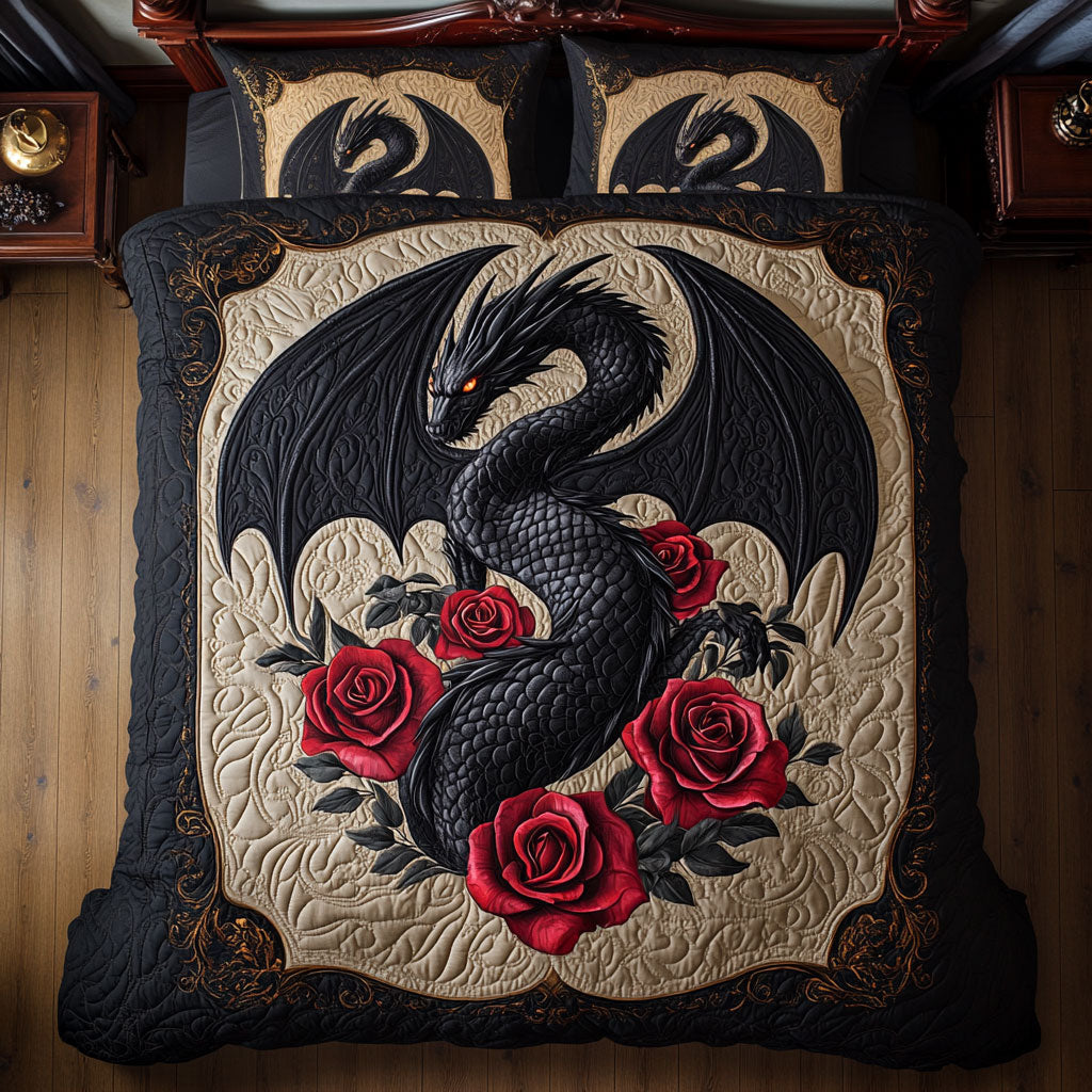 Red Rose Guardian CP1607028CL Duvet Cover Set