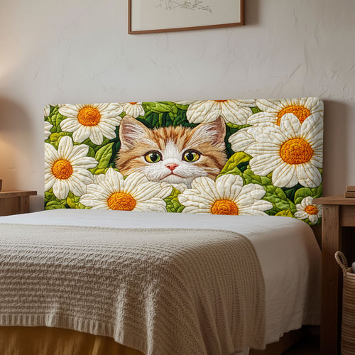 Floral Kitty CP2312013CL Quilted Headboard Slipcover