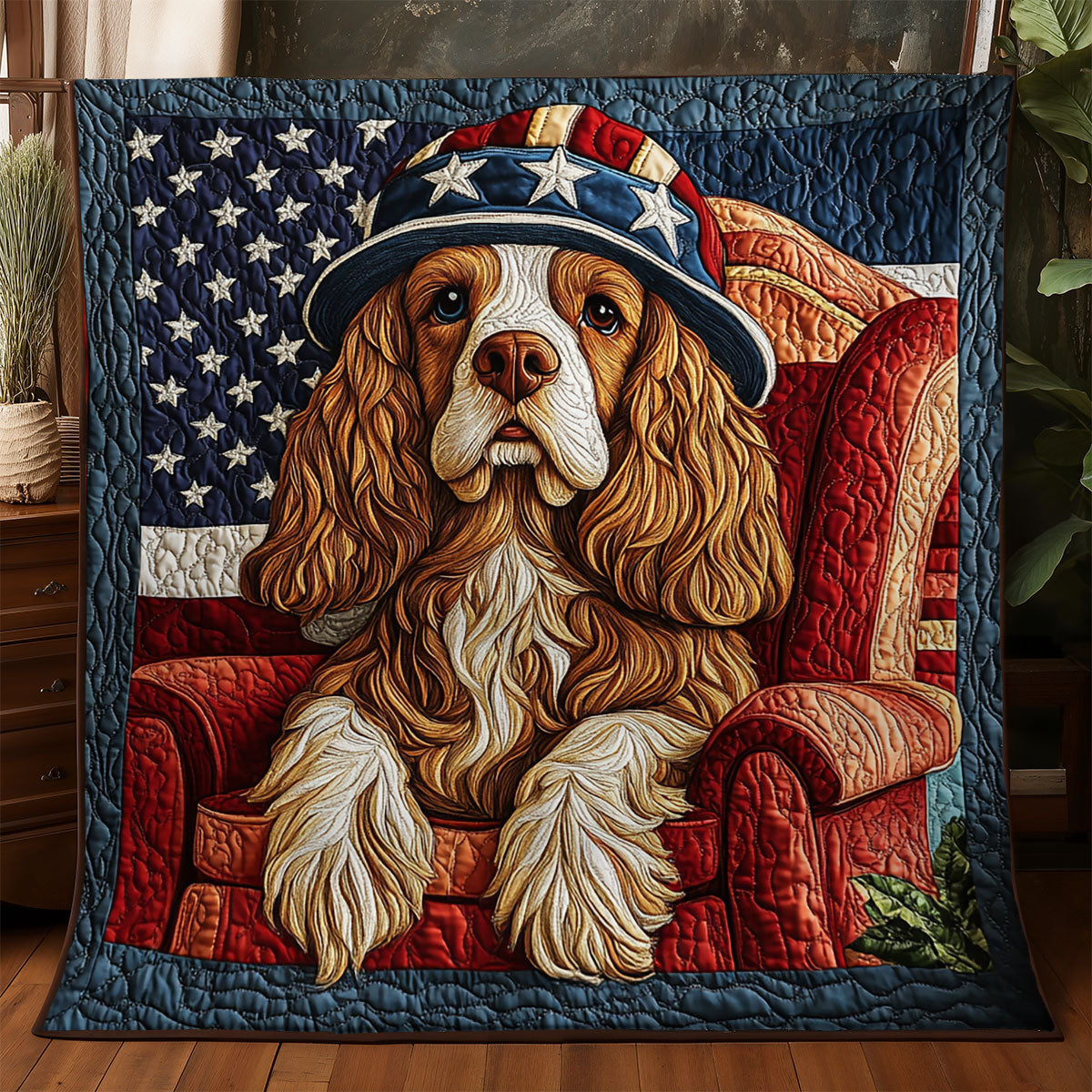 Basset Hound American WX0805002CL Quilt