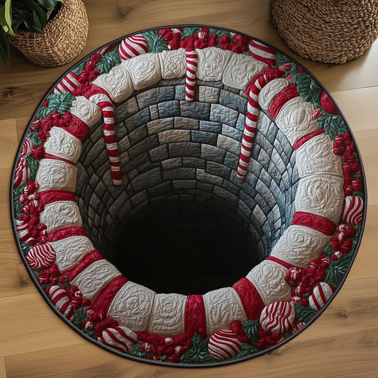 Winter Well WN0110065CL Quilted Round Mat