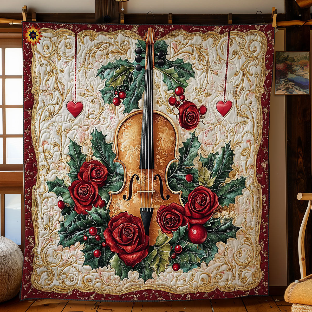 Valentine Violin WY2312071CL Quilt