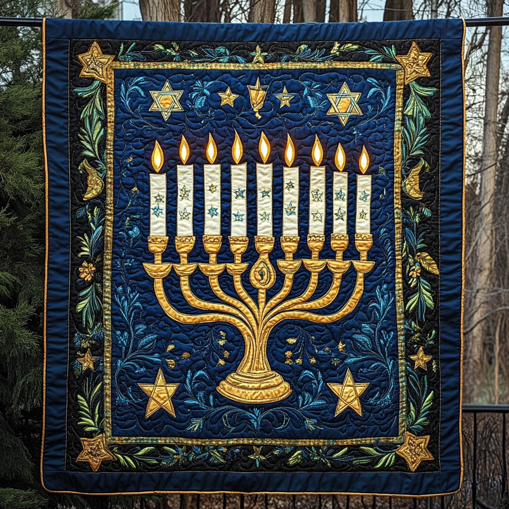 Midnight Hanukkah Glow WN1407037CL Quilt