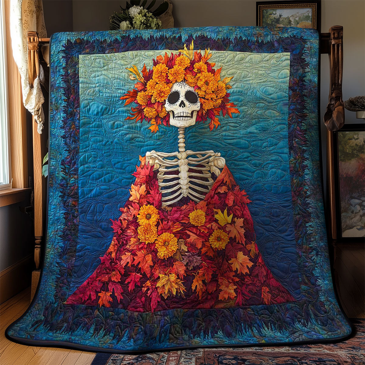 Flowered Skeleton WN1001010CL Quilt