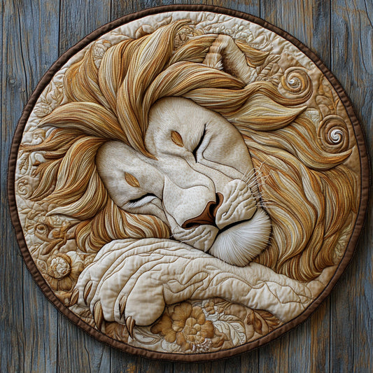 Lion Sleep CP0306006CL Quilted Round Mat