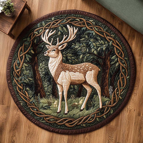 Wild Deer WN1803012CL Quilted Round Mat