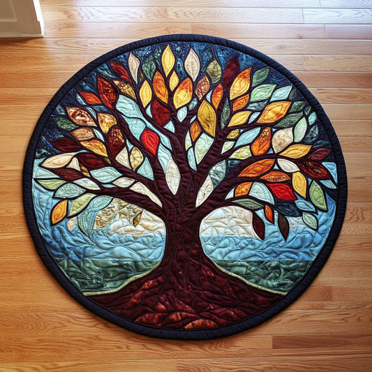 Tree Of Life WX2005044CL Quilted Round Mat