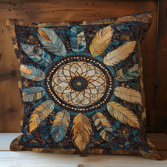 Vintage Feather Dreamcatcher WY1102155CL Quilt Pillow Case