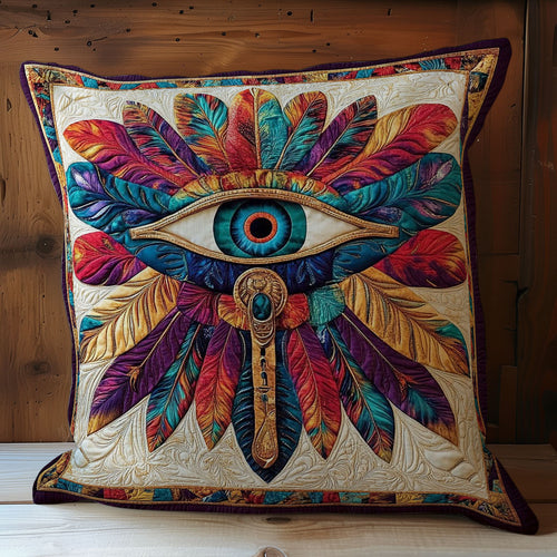 Feather Eye Of Horus WY1102078CL Quilt Pillow Case