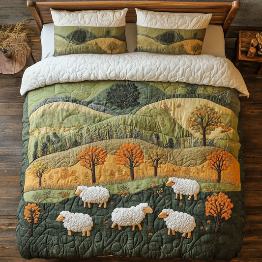 Flock Of Sheep WY1802055CL Duvet Cover Set