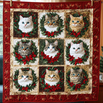Poinsettia Purrs LT1011003CL Quilt