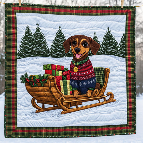 Dachshund On Mission LT1211002CL Quilt