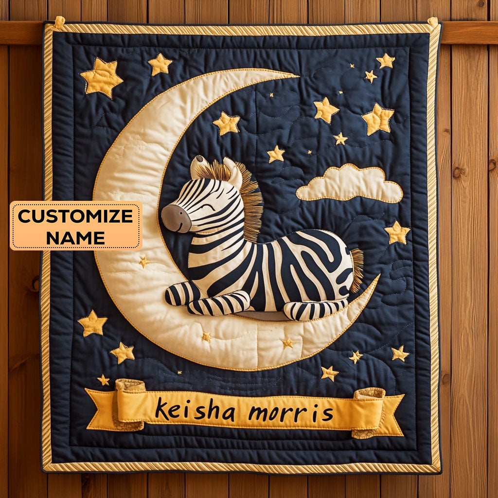 Ziggy Moon CP1807025CL Personalized Baby Quilt