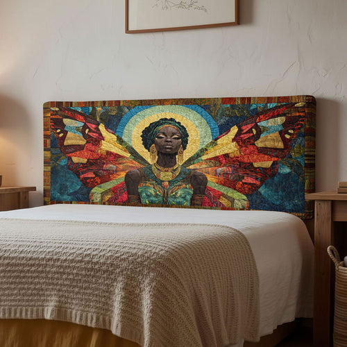Divine Black Woman WN2012018CL Quilted Headboard Slipcover