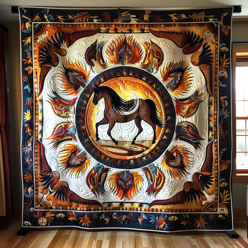 Horse Native American WJ2110023CL Quilt