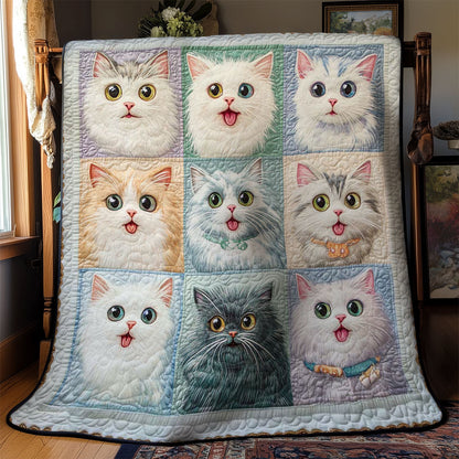 Whimsical Cat WN1303101CL Quilt