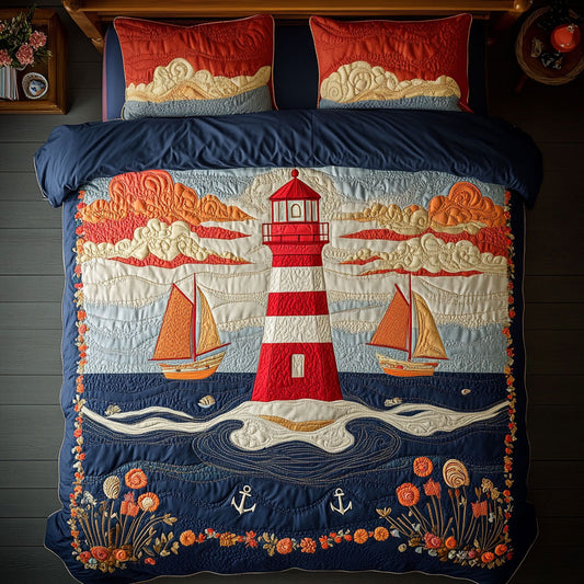 Lighthouse In The Ocean DH0410013CL Duvet Cover Set