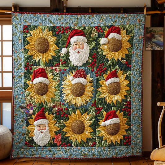 Sunflower Santa Joy WN2111028CL Quilt