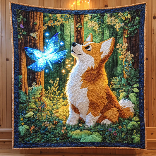 Corgi Fairy Forest CW1107015CL Quilt