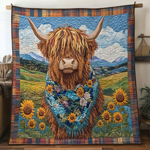 Highland Cow Bliss WN1707021CL Quilt