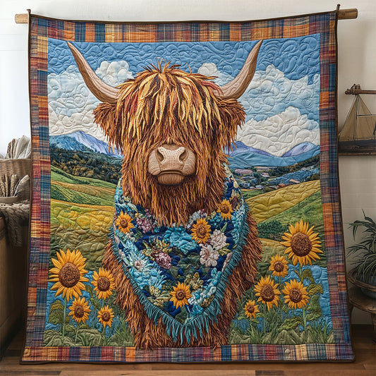 Highland Cow Bliss WN1707021CL Quilt