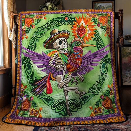 Skeleton And Wings Hummingbird WN2110049CL Quilt