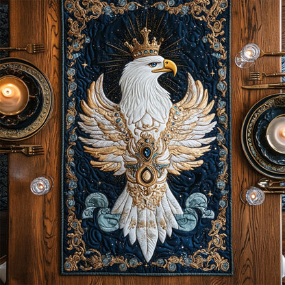Royal White Eagle WY2504045CL Quilted Table Runner