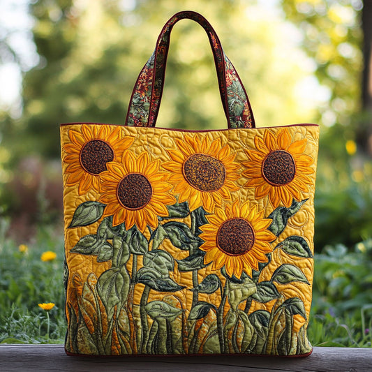 Classic Sunflower WN2209013CL Quilted Tote Bag