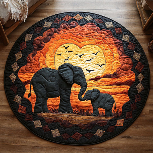 Twilight Bond WY3107067CL Quilted Round Mat