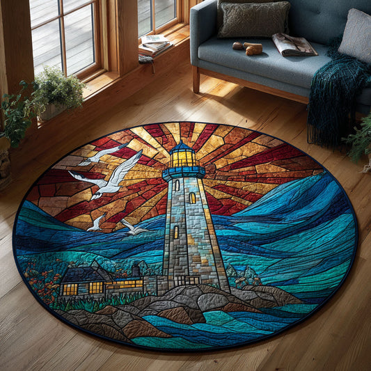 Eternal Lighthouse CW1301142CL Quilted Round Mat