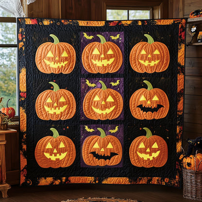 9 Pumpkin Grid DH180922CL Quilt