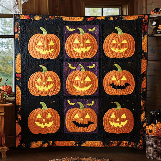 9 Pumpkin Grid DH180922CL Quilt