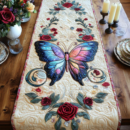Butterfly Bloom CW1407013CL Quilted Table Runner