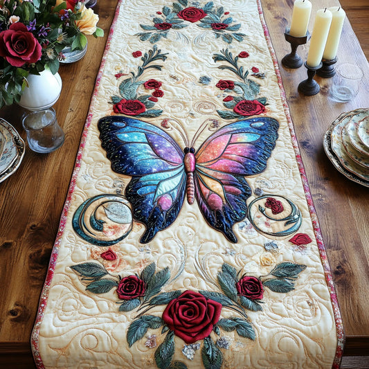 Butterfly Bloom CW1407013CL Quilted Table Runner