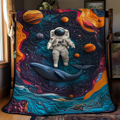 Astronaut And Whale WY2103007CL Quilt