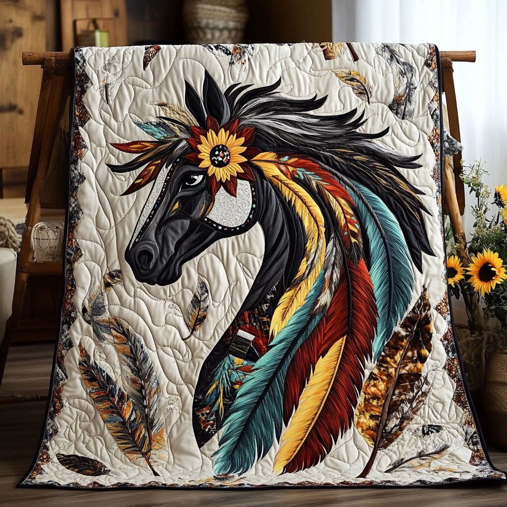 Feathered Horse WP1505062CL Quilt