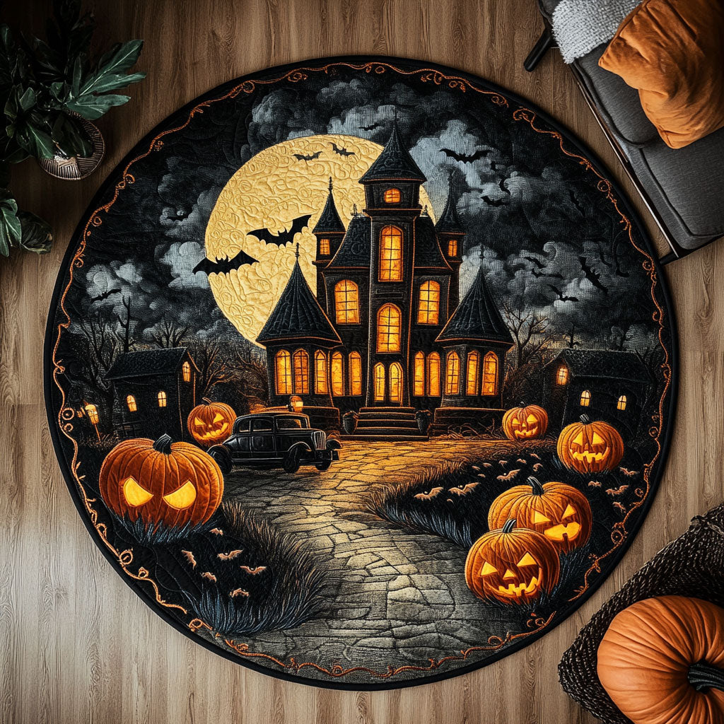 Mystic Haunt CW0609004CL Quilted Round Mat