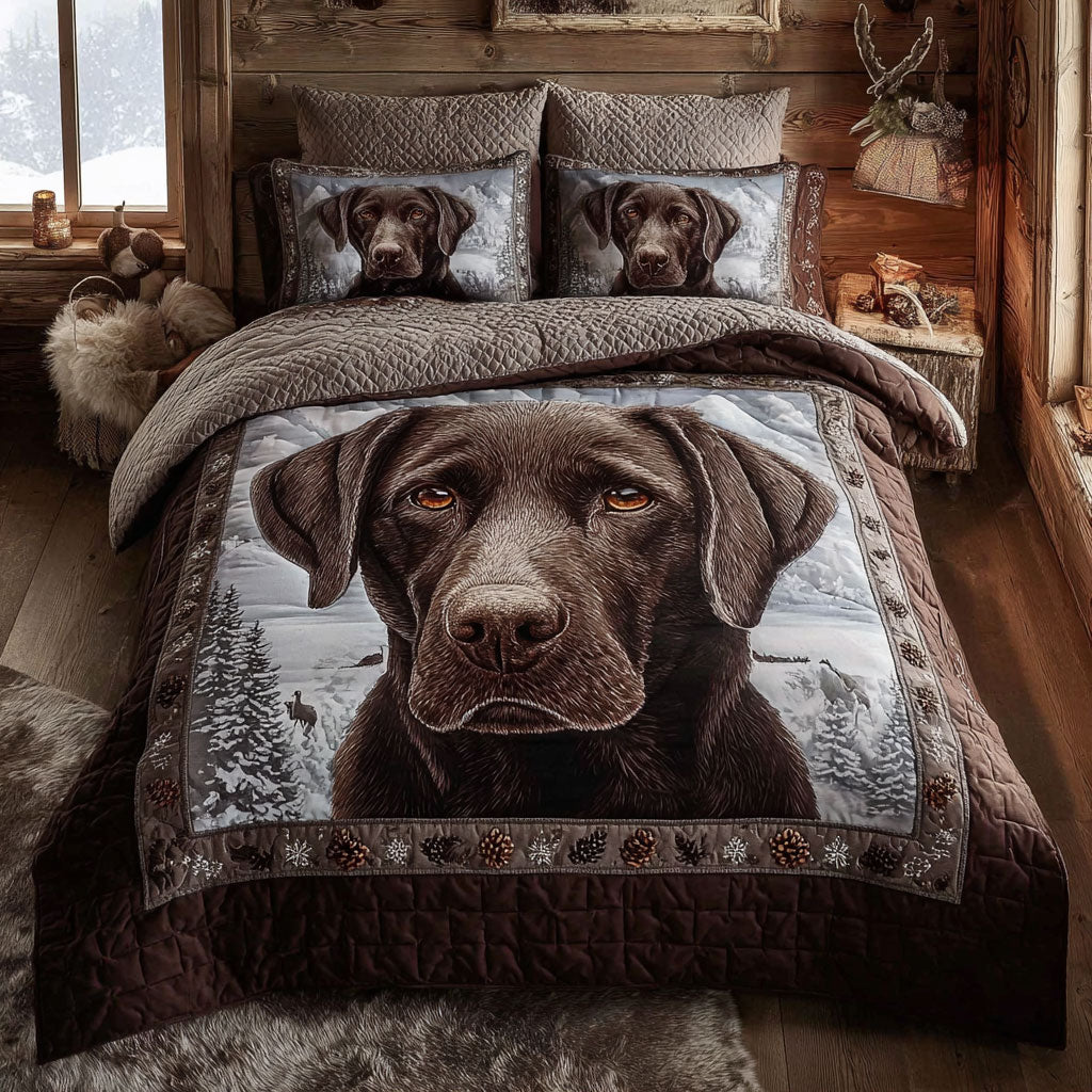 Winter Labrador Charm CW3010029CL Duvet Cover Set