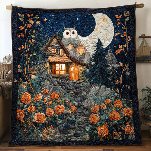 Enchanted Owl Cottage WN2705044CL Quilt