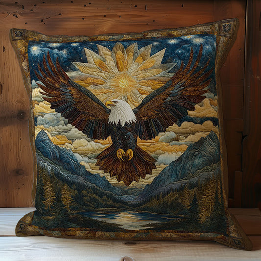 Eagle In Forest WY1102063CL Quilt Pillow Case