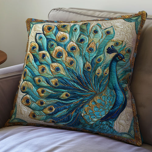 Vibrant Peacock WX2312132CL Quilt Pillow Case