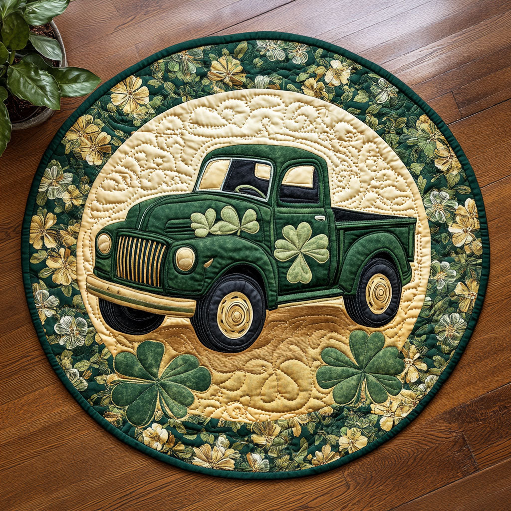 Shamrock Trunk CM2804056CL Quilted Round Mat