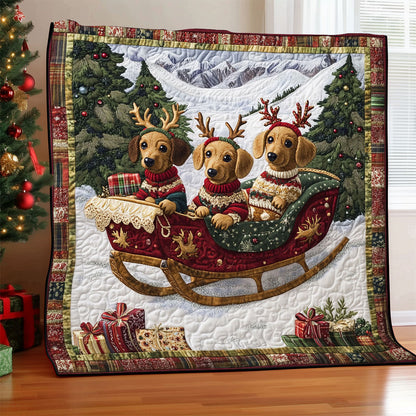 Cheerful Dachshund CW1211001CL Quilt