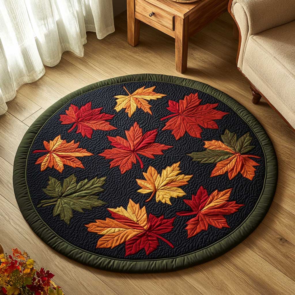 Maple Harmony WN1403040CL Quilted Round Mat
