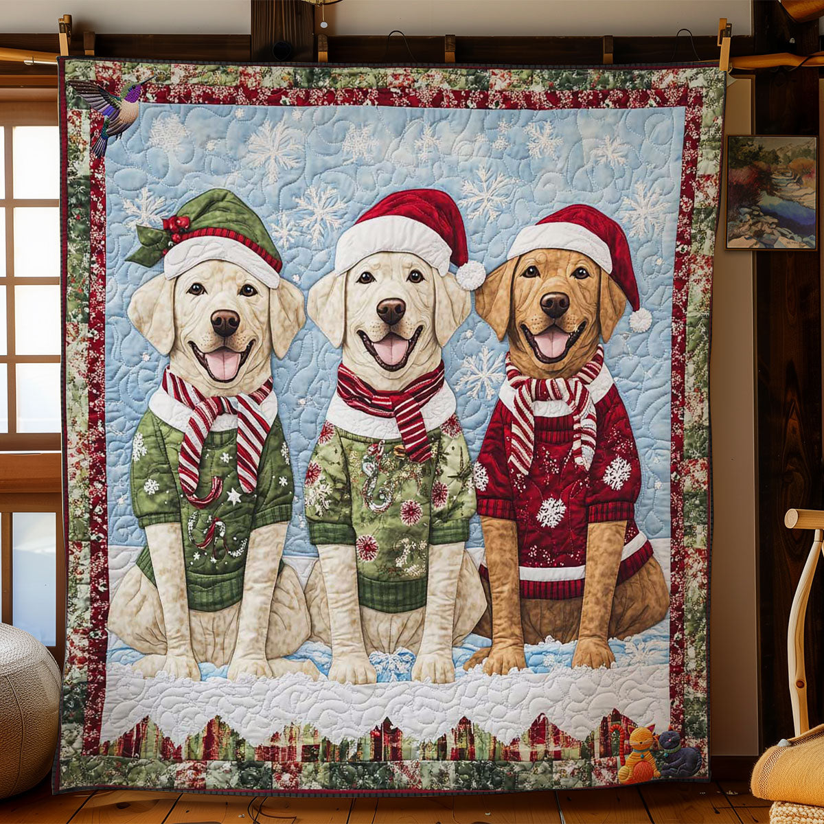 Holiday Labrador Magic WN1211017CL Quilt