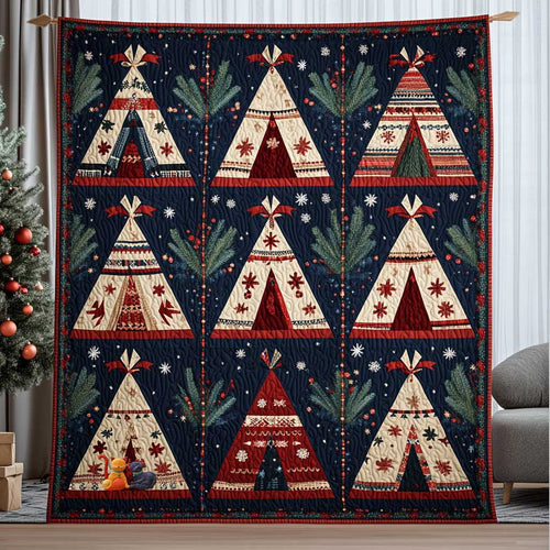 Native American Christmas Tipi WP0711028CL Quilt