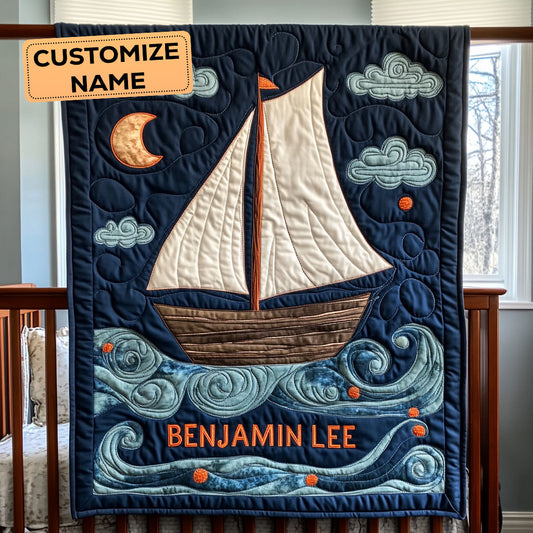 Starry Tide CP2907023CL Personalized Baby Quilt