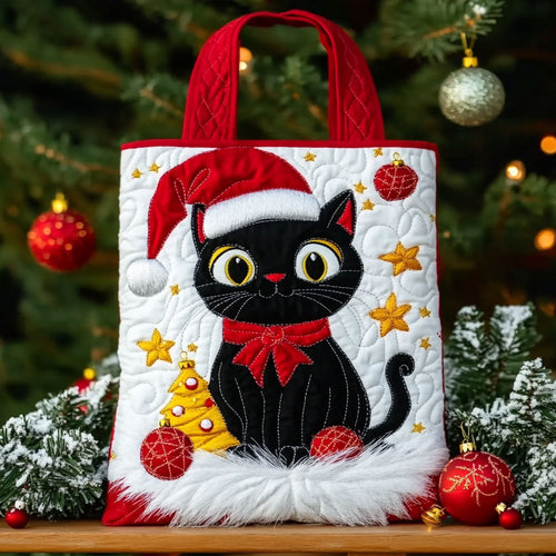 Black Cat Charm WN0410004CL Quilted Tote Bag